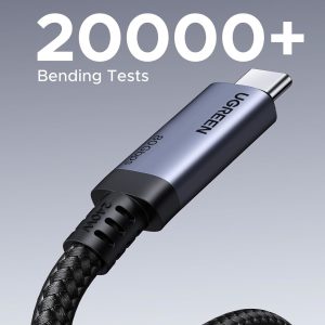 UGREEN USB4 Gen4 240W USB-C to USB-C Cable (Black) - Image 2