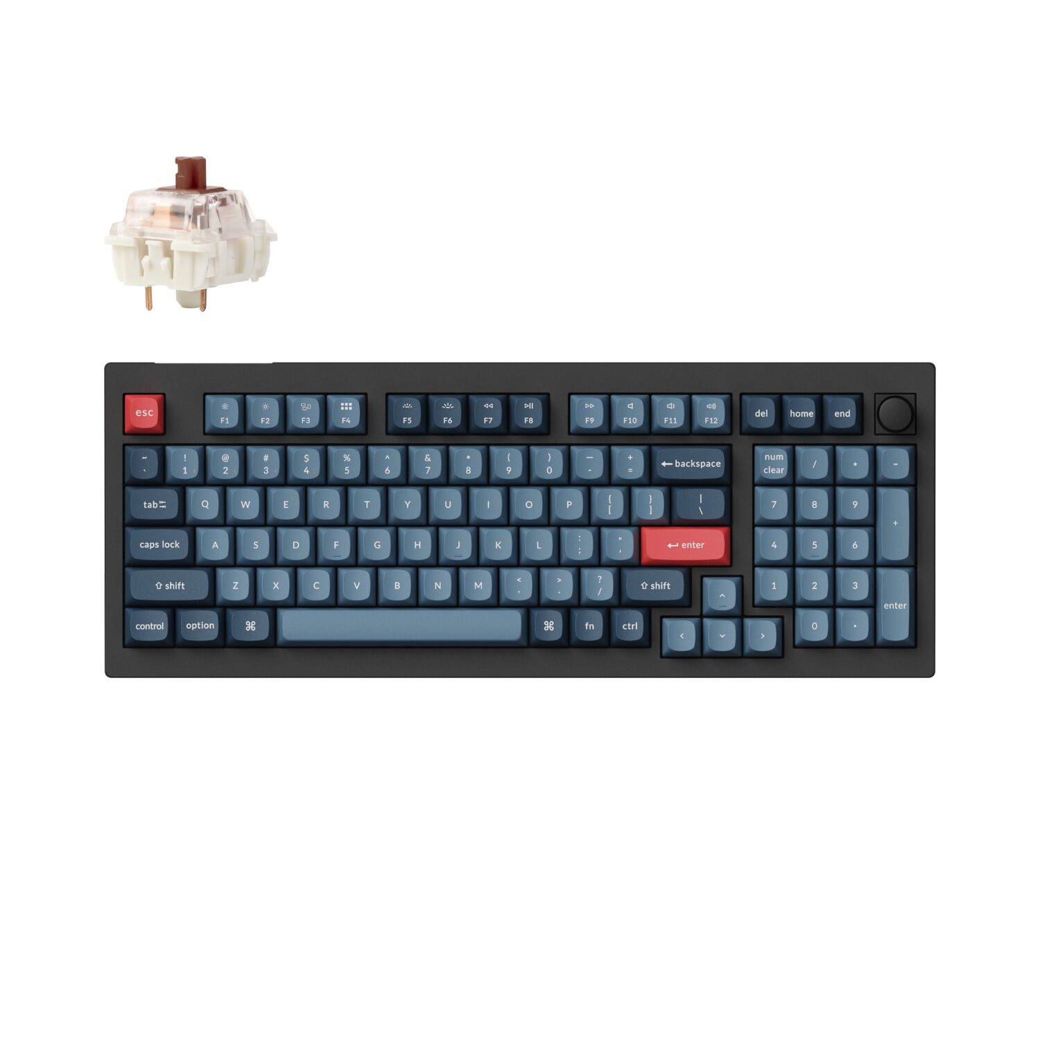 Keychron V5 Max Wireless Custom Keyboard – BROWN Switch