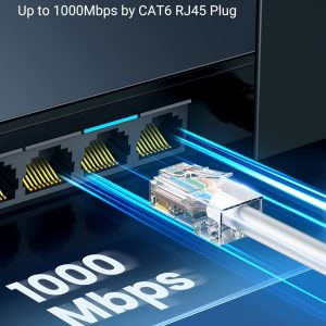 UGREEN Cat6 RJ45 Modular Plugs (50 Pcs)–Transparent with Gold Contacts - Image 4