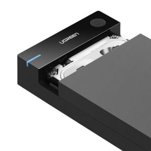 UGREEN 3.5″ SATA Hard Drive USB 3.0 Enclosure 5Gbps – Black - Image 2